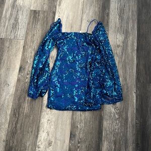 Small Lucy in the sky sequence blue dress! I am 5’9 and 120 pounds for reference